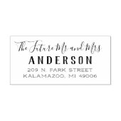 今後の脚本結婚差出人住所 セルフインキングスタンプ (デザイン)