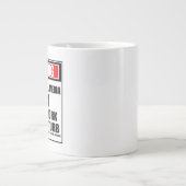 今後の警告SNSスター懸命 ジャンボコーヒーマグカップ (正面)