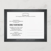 今後の輝く卒業発表招待状 インビテーションポストカード (裏面)