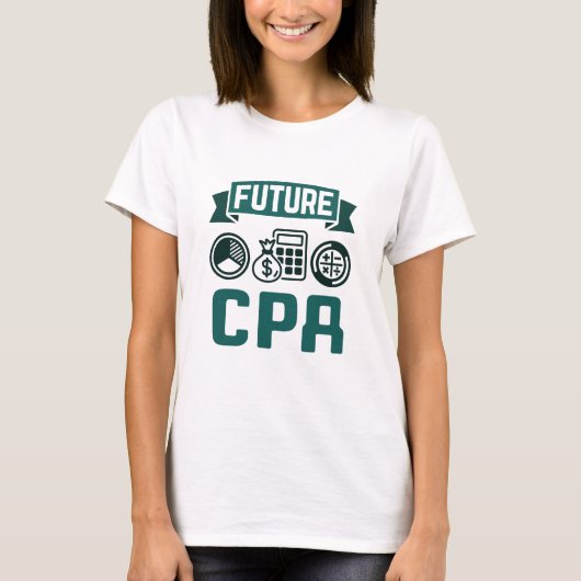今後のCPA会計卒業 Tシャツ (正面)