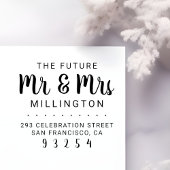 今後のMr & Mrsスクリプトファミリー名差出人住所 ラバースタンプ