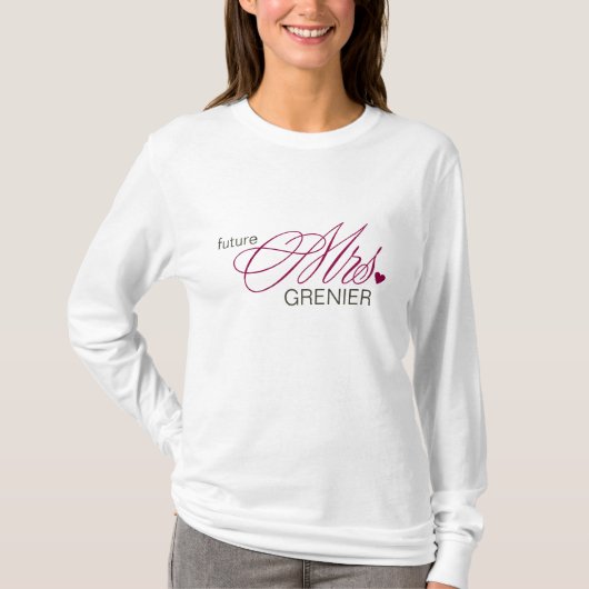 今後のMrsカスタマイズ可能Tシャツ Tシャツ (正面)