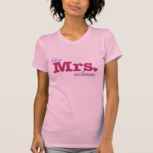 今後のMrsカスタマイズ可能Tシャツ Tシャツ (正面)