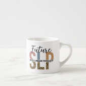 今後のSLP音声病理医Leopard Print エスプレッソカップ (右)