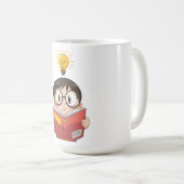 今後のSmarttypersグラフィック | おもしろい新学期 コーヒーマグカップ (正面右)
