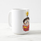 今後のSmarttypersグラフィック | おもしろい新学期 コーヒーマグカップ (正面左)