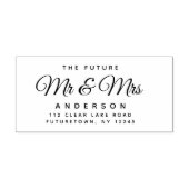 今後エレガントの差出人住所脚本 ラバースタンプ (インプリント)