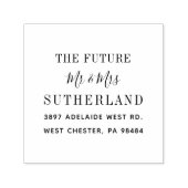 今後モダンの脚本差出人住所 セルフインキングスタンプ (デザイン)