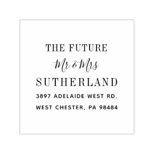 今後モダンの脚本差出人住所 セルフインキングスタンプ