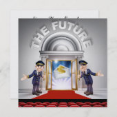 今後:卒業、ビジネスセミナー等 招待状 (正面/裏面)