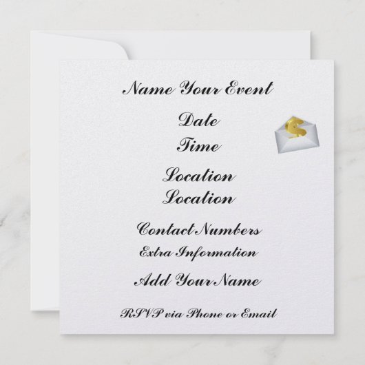 今後:卒業、ビジネスセミナー等 招待状 (裏面)