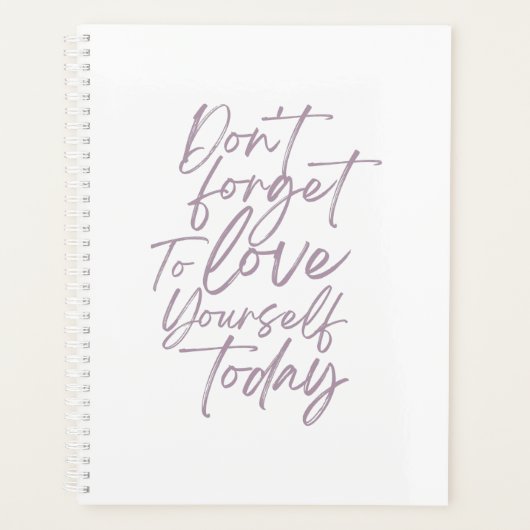 今忘れ日は自分を愛してはいけないプランナー プランナー手帳 (正面)