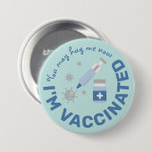 「今抱きしめて貰ってもいい、予防接種を受けた」 缶バッジ (正面&裏面)