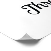 今採用おもしろいパーソナライズされたキッカスタムチンプリント ポスター (角)