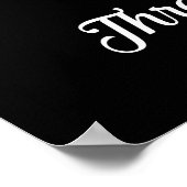 今採用おもしろいパーソナライズされたキッカスタムチンプリント ポスター (角)