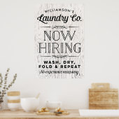 今採用おもしろいパーソナライズされたプリント素朴 ポスター (キッチン)