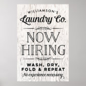 今採用おもしろいパーソナライズされたプリント素朴 ポスター (正面)