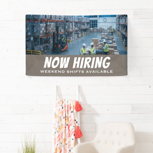 今採用ウィークエンドシフト利用可能バナーカスタム 横断幕 (インサイチュ)
