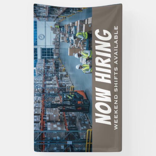 今採用ウィークエンドシフト利用可能バナーカスタム 横断幕 (縦)