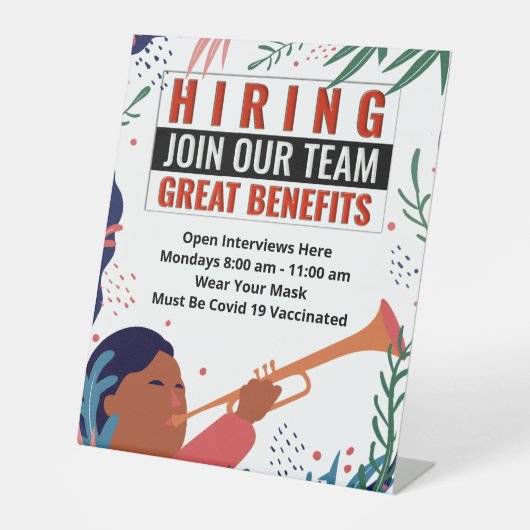 今採用チームの仕事に参加 台座サイン (正面)