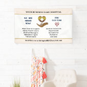 今採用救済希望の従業員のパーソナライズ 横断幕 (インサイチュ)