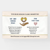 今採用救済希望の従業員のパーソナライズ 横断幕 (横)