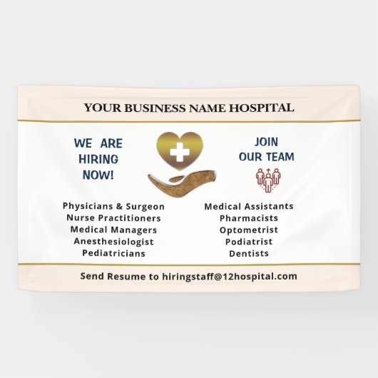 今採用救済希望の従業員のパーソナライズ 横断幕 (横)