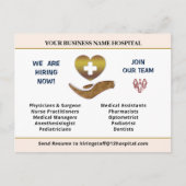 今採用救済希望従業員のパーソナライズ署名 ポストカード (正面)