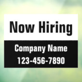 今採用白黒会社名電話番号 ウィンドウサイン (シート3)