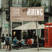 今採用素朴チャームクラフト紙事業 横断幕