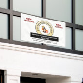 今救済雇用のパーソナライズ 横断幕 (ビルの外側)