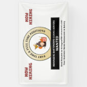 今救済雇用のパーソナライズ 横断幕 (縦)