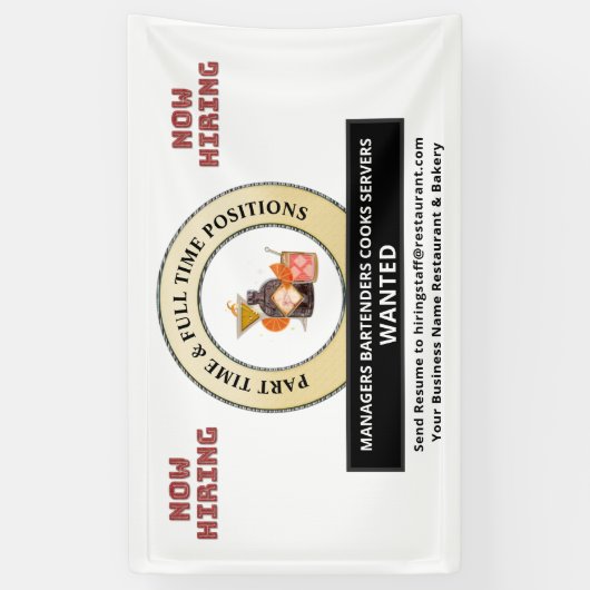 今救済雇用のパーソナライズ 横断幕 (縦)