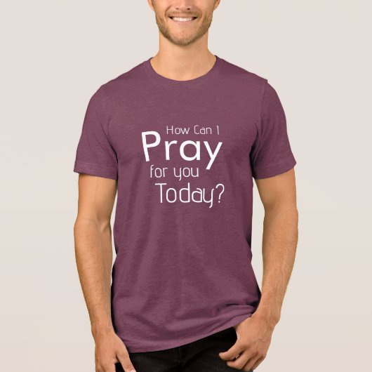 今日あなたのために祈るには christian mens tshirt トライブレンドＴシャツ (正面)