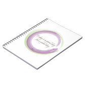 "今日ありますよい1日よい日は" ノートブック (左側)