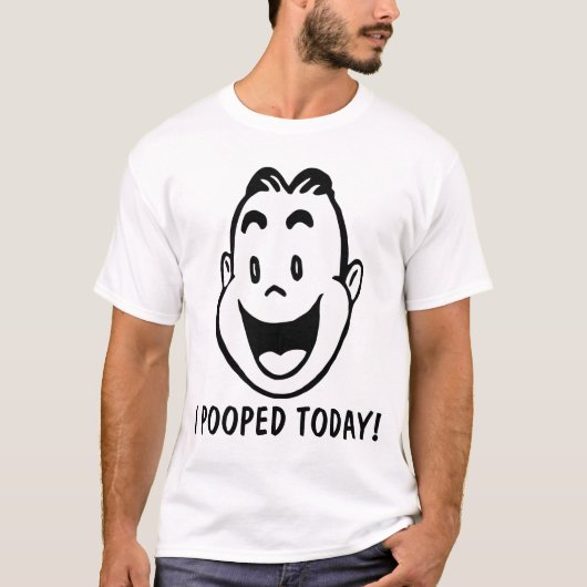 今日うんこしたよ!Tシャツ Tシャツ (正面)