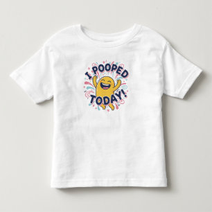 今日うんこした！ トドラーTシャツ