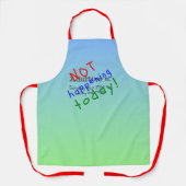 今日おもしろいではない姦淫引用文 エプロン (正面)