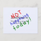 今日おもしろいではない姦淫引用文 ポストカード (正面)