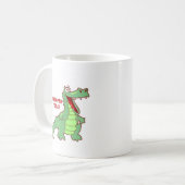 今日おもしろいなわにPooped コーヒーマグカップ (正面左)