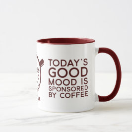 今日おもしろいの機嫌はコーヒーが後援している マグカップ