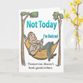 今日おもしろいの退職 カード (黄色い花)