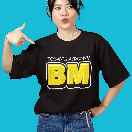 今日おもしろいの頭字語のはっきりしたタイポグラフィ トライブレンドＴシャツ