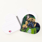 今日おもしろいはフランスのないブルドッグの援助 ノートブック (内部)