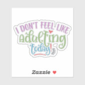 今日おもしろいは大人感じ嫌な子 シール (シート)