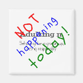 今日おもしろいは引用文姦淫が起こらない マグネット (正面)