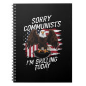 今日おもしろいは悪い共産主義者が焼いてる ノートブック (正面)