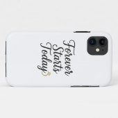 今日から永遠に - ロマンチックな結婚式名言Tシャツ Case-Mate iPhoneケース (裏面(横))