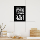 今日から開始 – 成功やる気を起こさせる ポスター (キッチン)