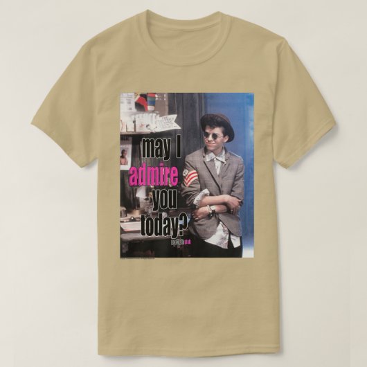 今日かわいらしはピンクに憧れる Tシャツ (デザイン正面)